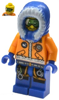 LEGO Minifigure-Arctic Explorer, Male with Green Goggles-Town / City / Arctic-CTY493-Creative Brick Builders